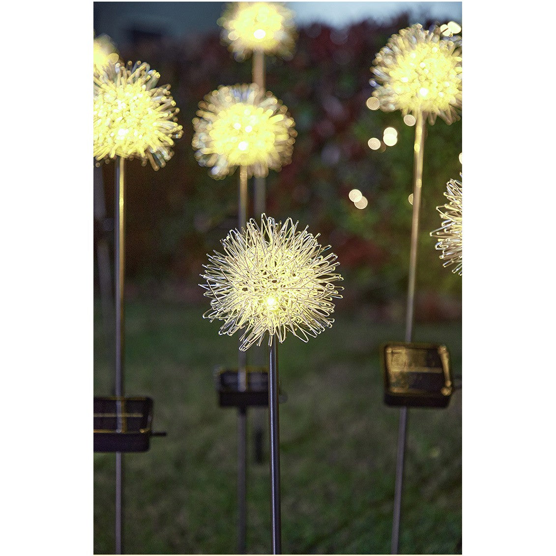 Lampa solara sub forma de Papadie, alb cald