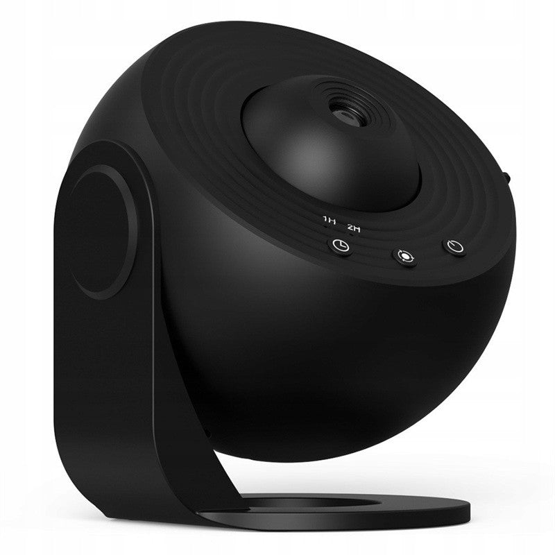 Lampa Tip Proiector Galaxie, pentru Dormitor, Tematica Cer Instelat, Model Glob, HD, Rotire 360 de Grade, 20 de Imagini, Incarcare USB, 10 W, 15x15 cm, Negru