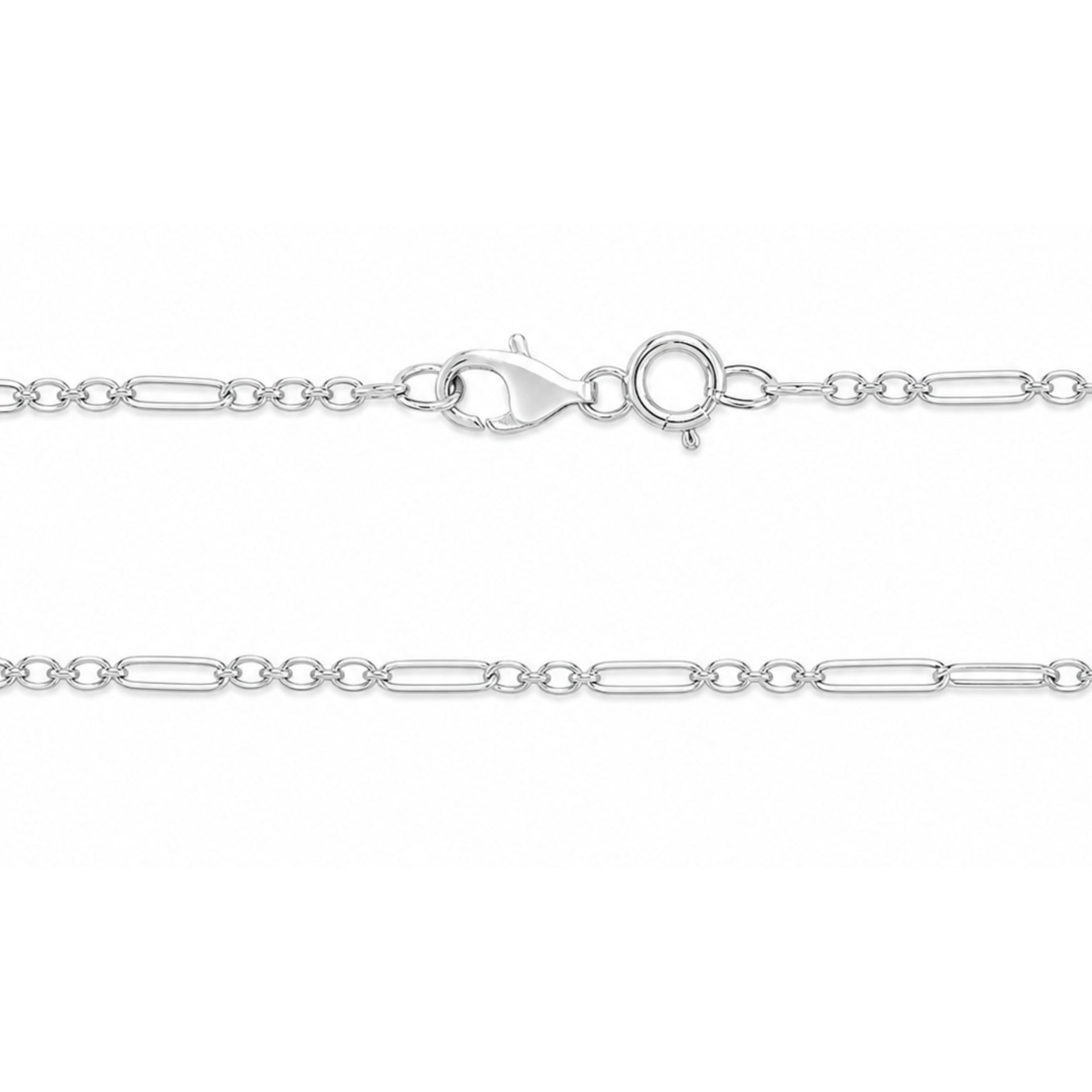 Lantisor din Argint 925, model la baza gatului, 38 cm, 1.4 g