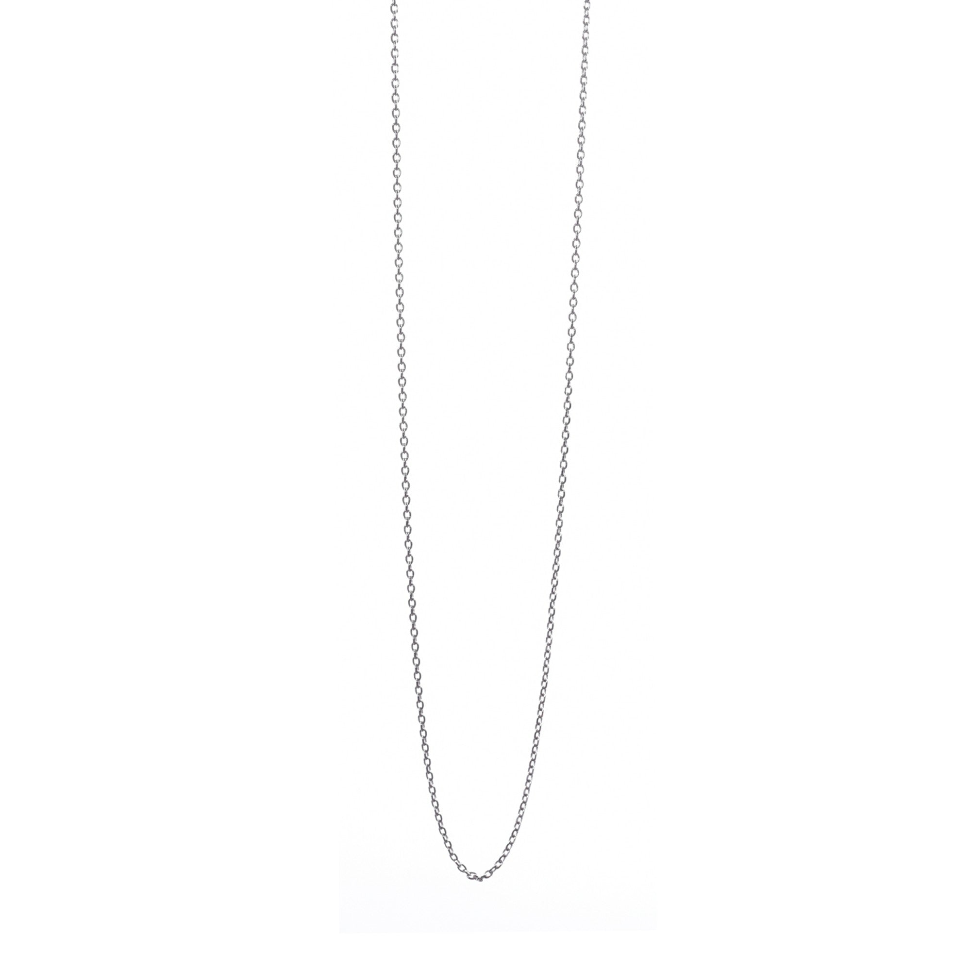 Lantisor din Argint 925 rodiat, model la baza gatului, 37.3 cm, 0.9 g