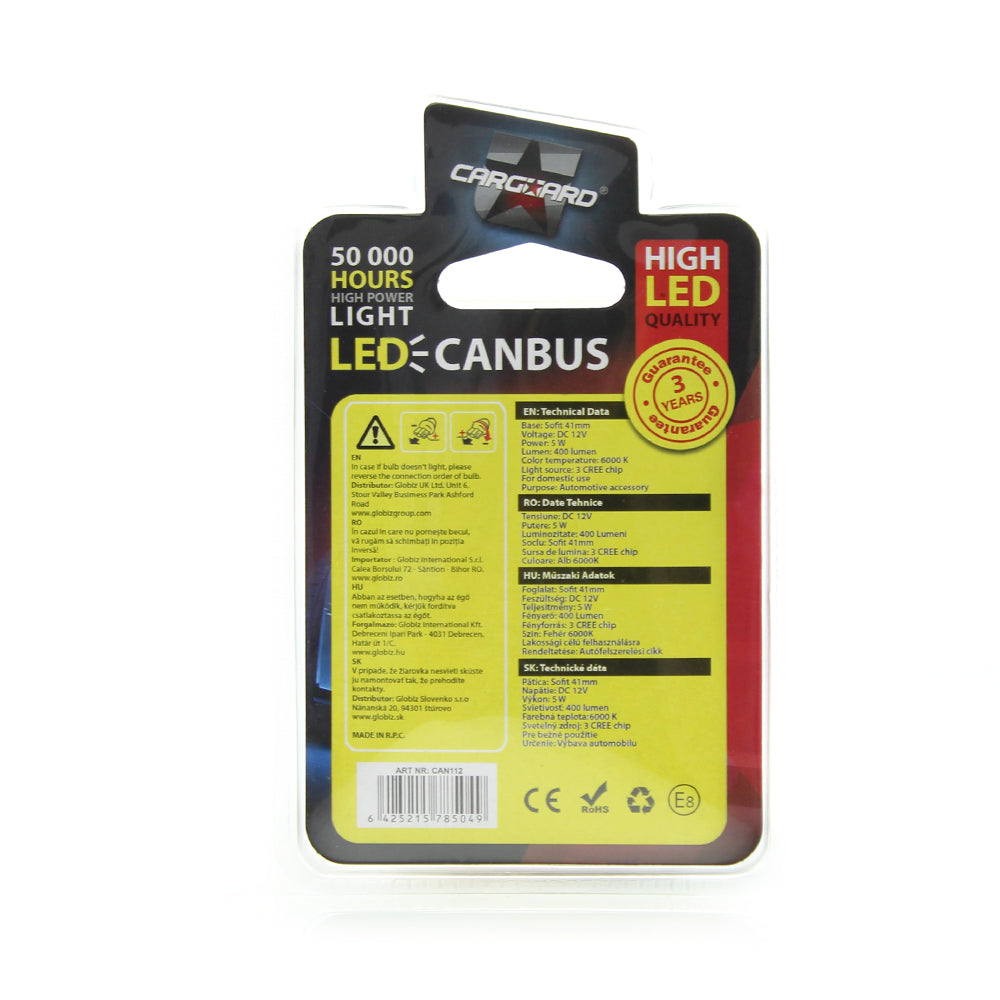 LED Sofit (Plafonieră .număr de înmatriculare) Cree Chip CarGuard CAN112