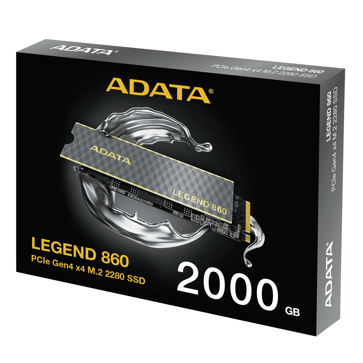 SSD Adata Legend 860, 2 TB, M.2 2280, PCIe Gen4x4, NVMe, R/W speed 6000MBs/5000MBs 