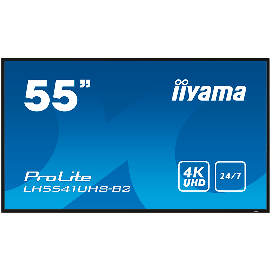 55IN 3840X2160 4K UHD IPS 1 HAZ/VGA HDMI 500CD/QM MEDIA PLAY USB "LH5541UHS-B2"