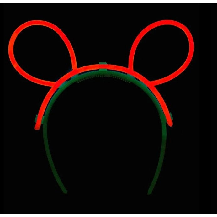 Cordeluta Decorativa, din Plastic, Fluorescenta, Accesoriu Petrecere, Rosu
