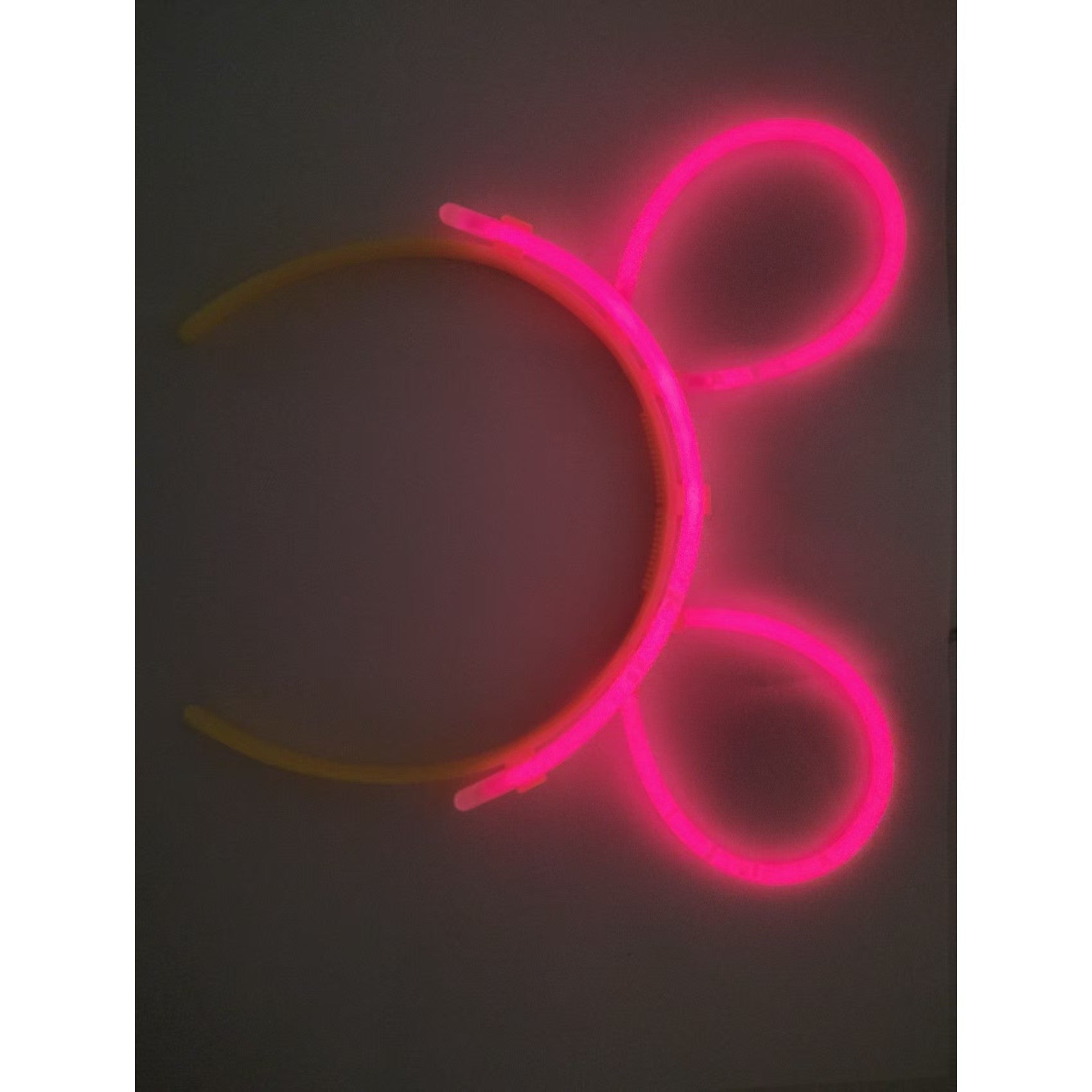 Cordeluta Decorativa, din Plastic, Fluorescenta, Accesoriu Petrecere, Rosu