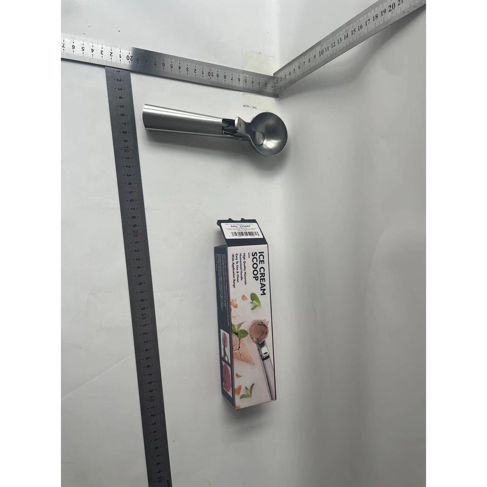 Lingura dozatoare inghetata Cool Serving, inox, gri