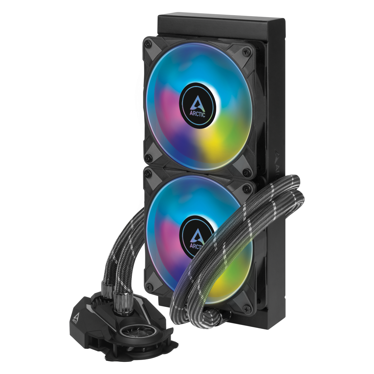 COOLER Arctic "Liquid Freezer III Pro 240 ARGB", skt. LGA1851, LGA 1700, AM4, AM5, racire cu lichid, 2 x 120mm P12 Pro, 600 - 3000 RPM, ARGB adresabil, negru "ACFRE00182A"