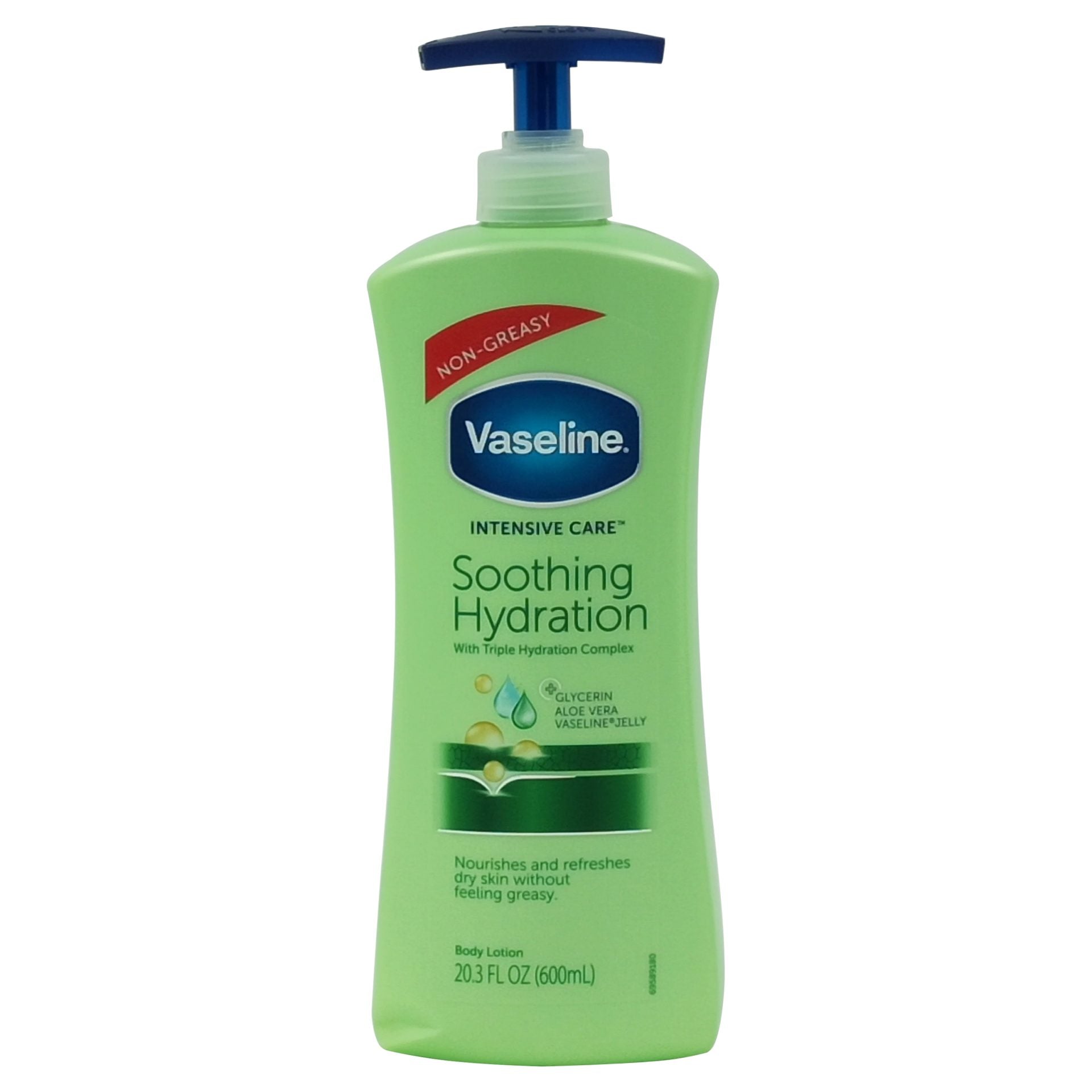Lotiune de Corp, Vaseline, cu Pompa 600 ml Soothing Hydration