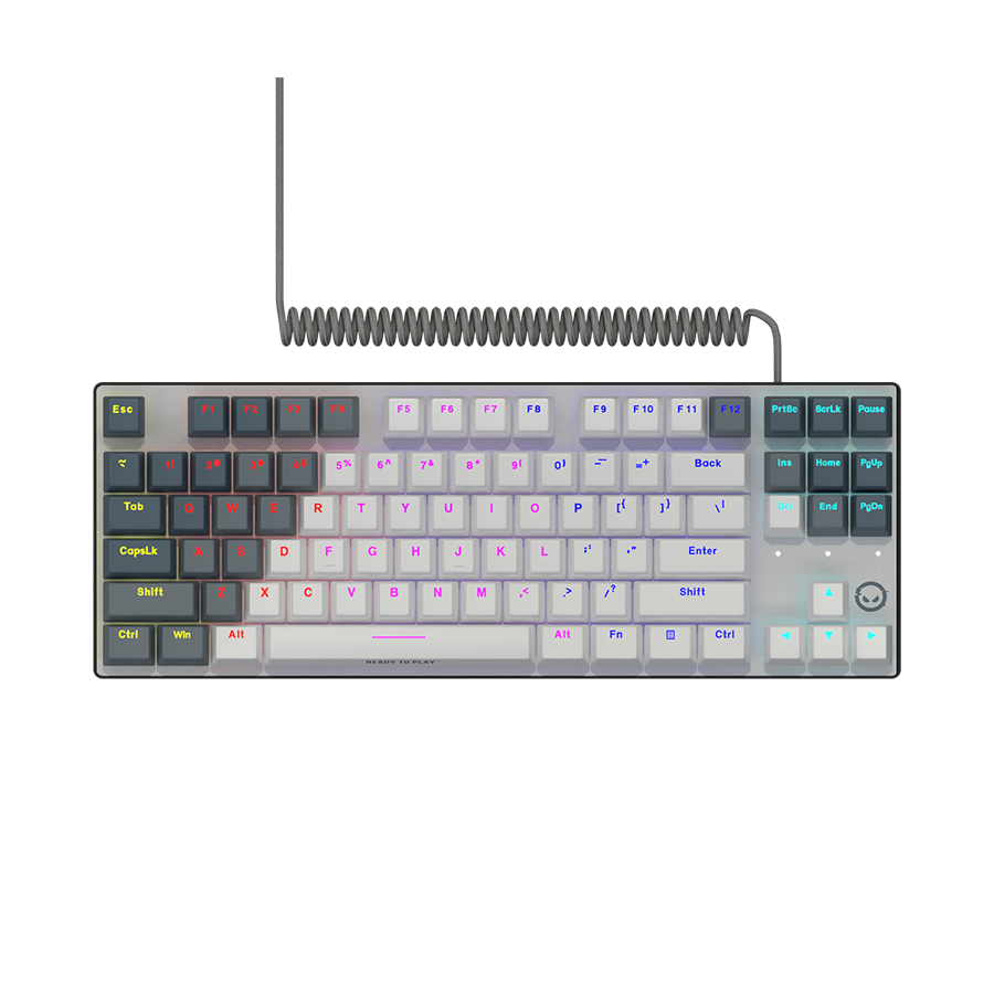 LORGAR Azar 514TKL, Wired RGB mechanical gaming keyboard, white, EN layout "LRG-GK514TKL-WH-US"
