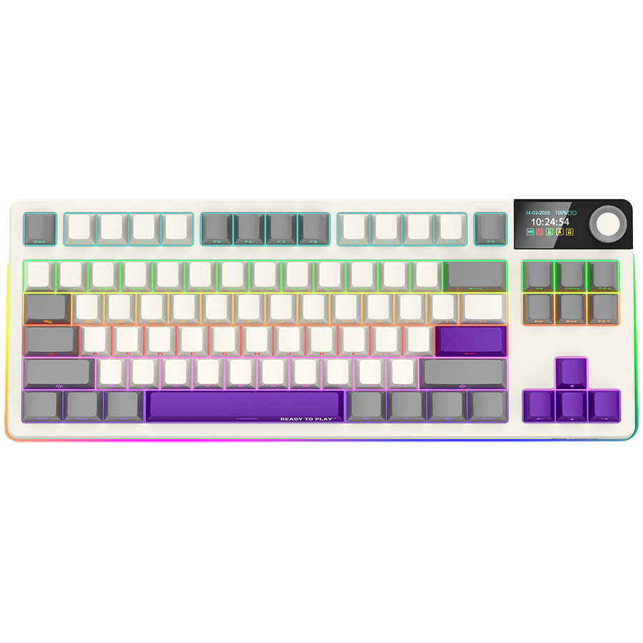 LORGAR KBP70TKLW, Wireless TKL Mechanical Gaming Keyboard Pro, Beige, EN layout "LRG-KBP70TKLW-RT-US"