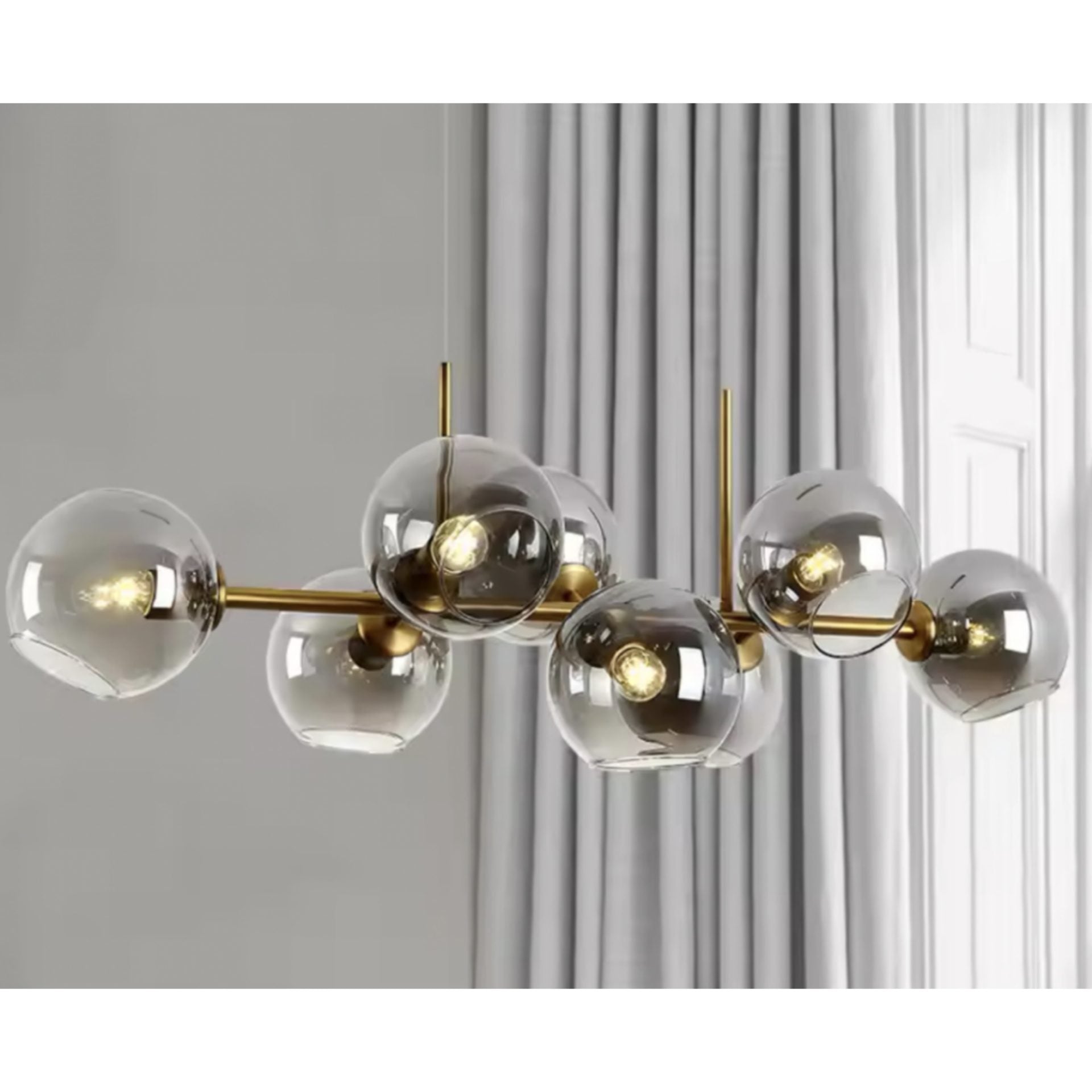 Lustra cu Glob, MODEST Grand, 8xE27, Auriu, Metal