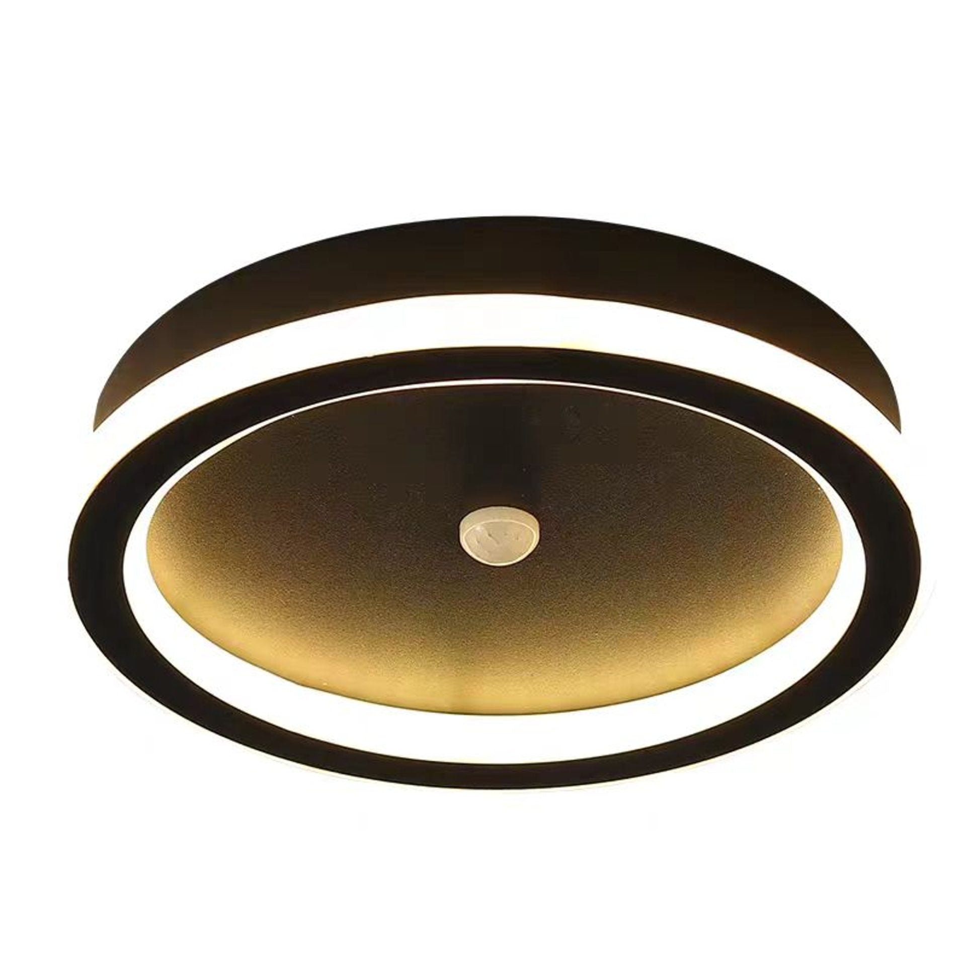 Lustra LED cu Senzor Miscare PS500BK, 28W, lumina Rece/Calda/Neutra, Negru