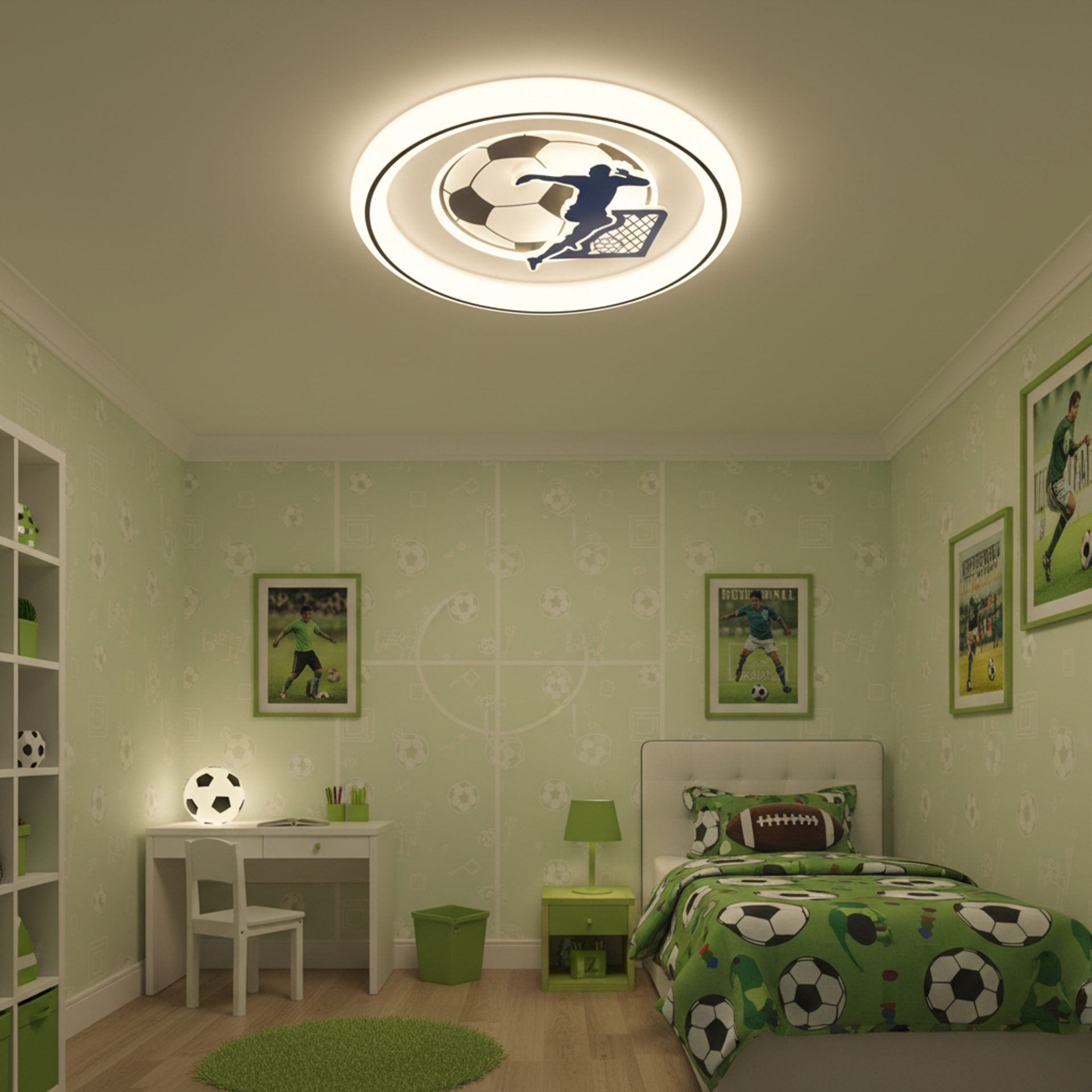 Lustra LED cu telecomanda 88W, Diametru 50cm, lumina Rece/Calda/Neutra, Albastru