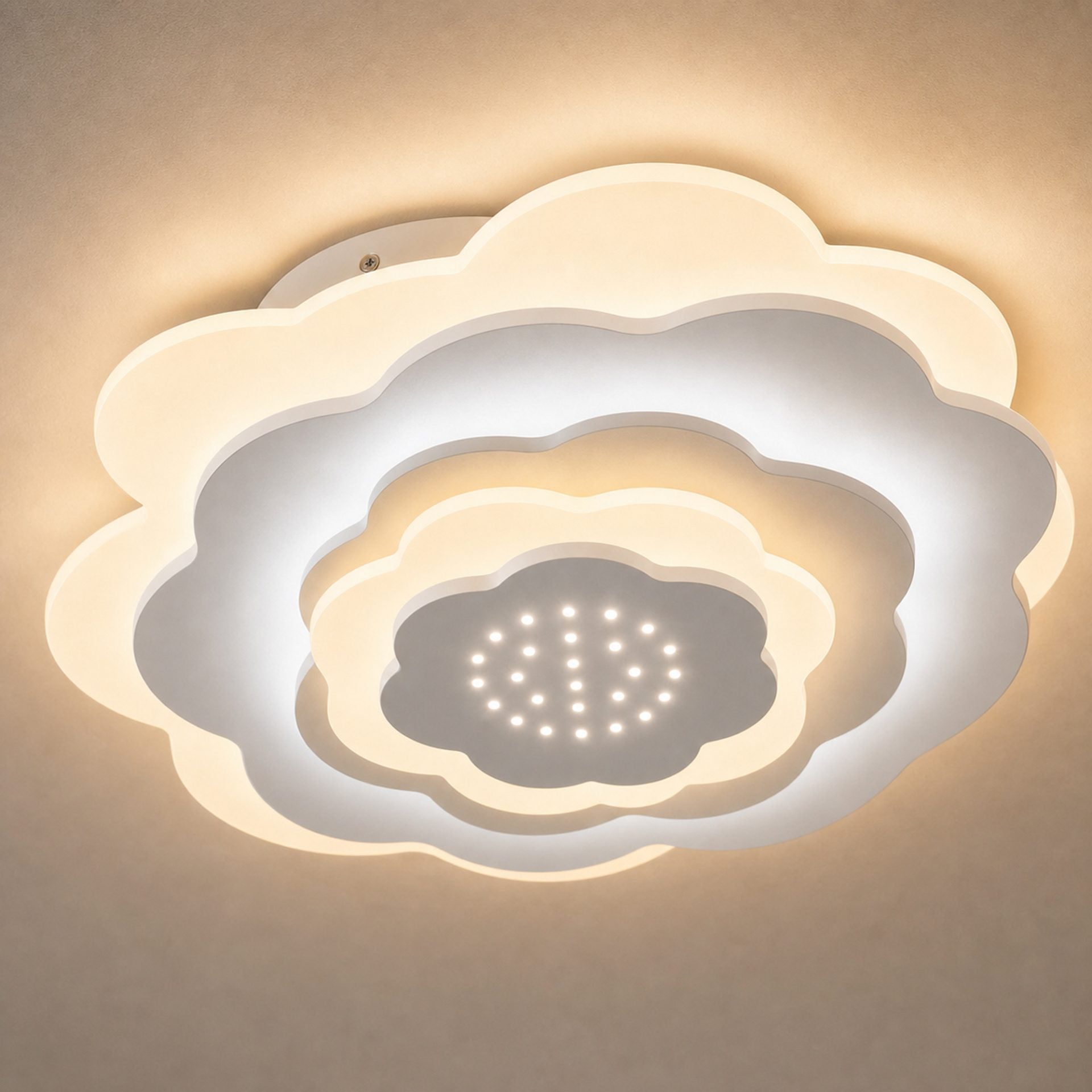 Lustra LED NEXA 3D, 20W, Diametru 24cm, lumina Rece/Calda/Neutra, Alb