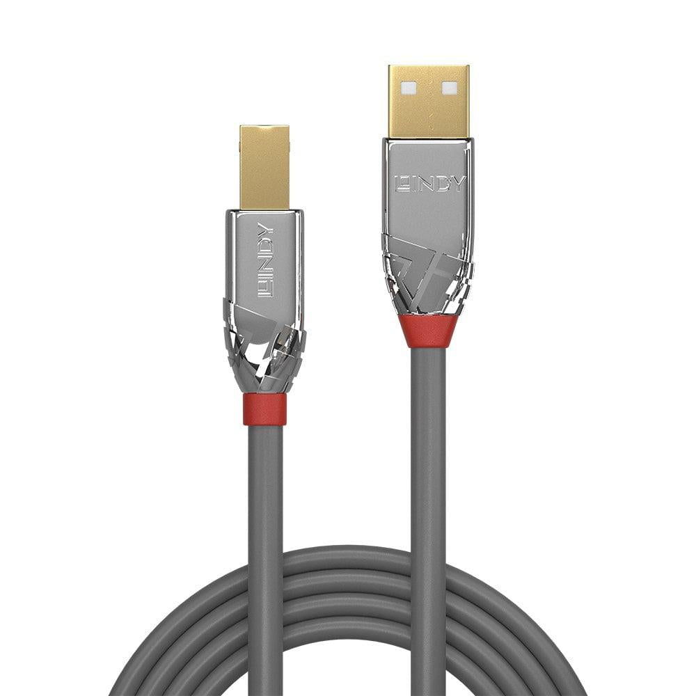 Cablu Lindy 5m USB 2.0 Type A to B Cromo, "LY-36644"