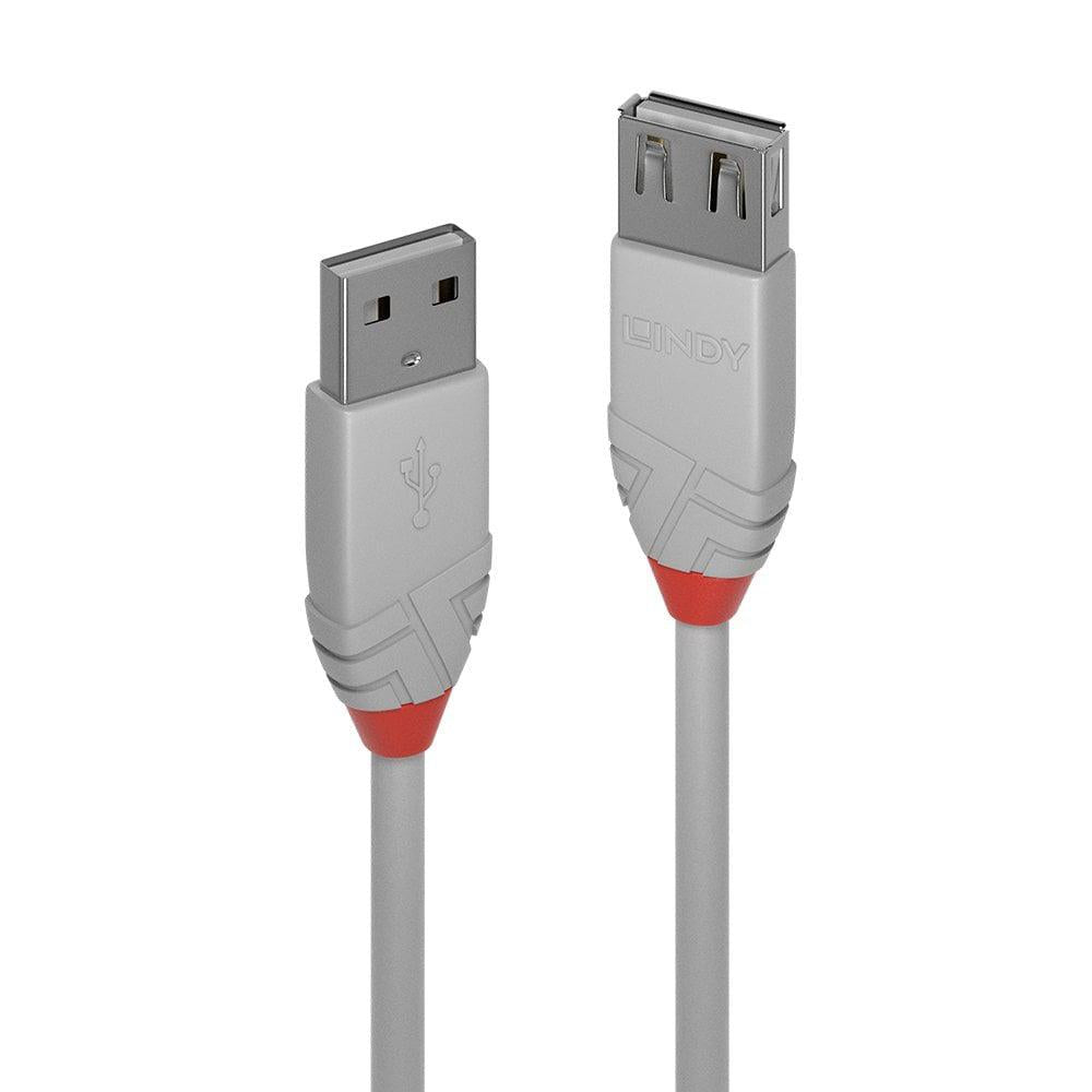 Cablu Lindy 3m USB 2.0 Type A Ext Anthra, "LY-36714"