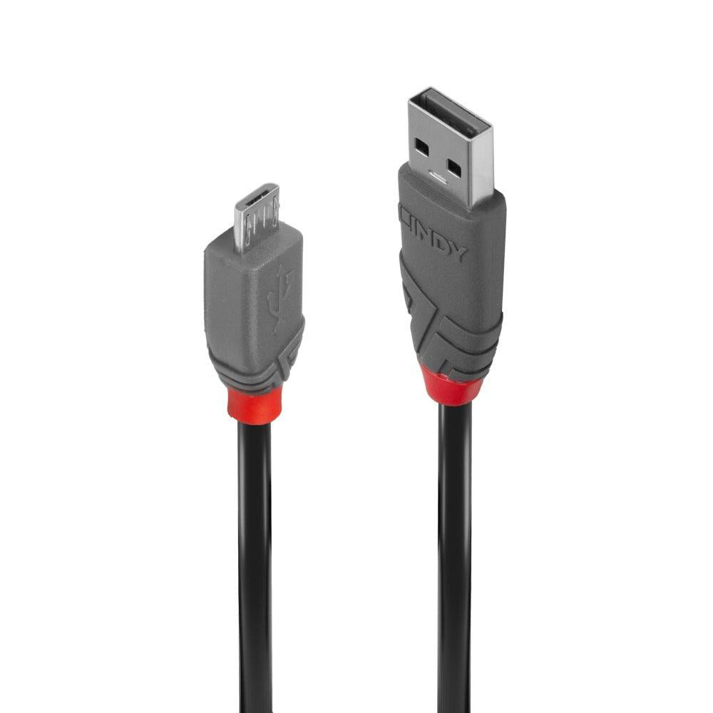 CABLU alimentare si date Lindy pt.smartphone Micro-USB (T) la USB 2.0 (T), 0.5 m, PVC, negru, "LY-36731"