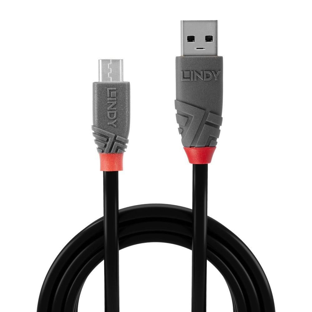 CABLU alimentare si date Lindy pt.smartphone Micro-USB (T) la USB 2.0 (T), 1 m, PVC, negru, "LY-36732"