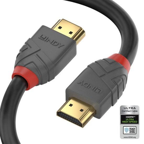 Cablu Lindy 2m High Speed HDMI, Anthra 