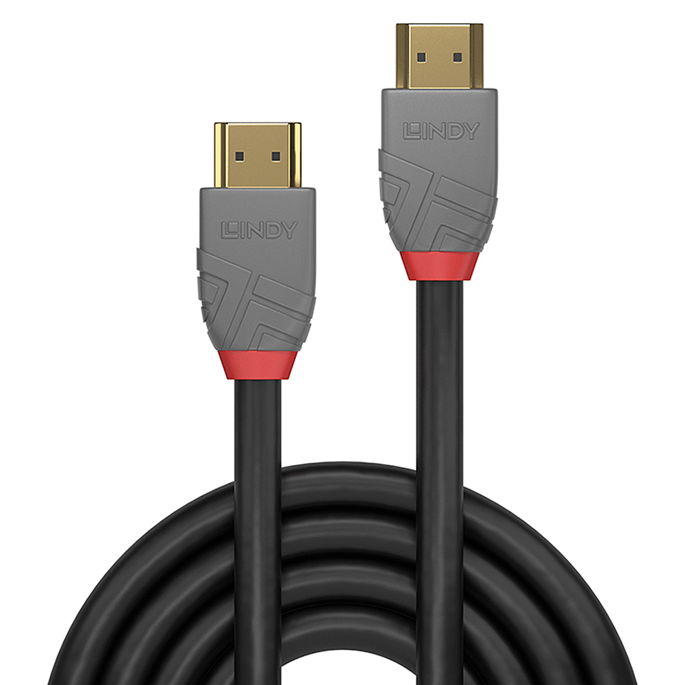 Cablu Lindy 0.5m High Speed HDMI, Anthra "LY-36961"