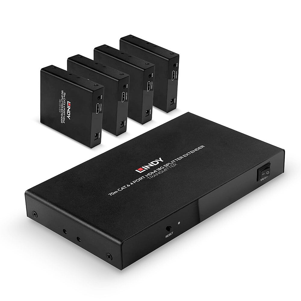 Lindy 70m 4 Port Cat6 HDMI 4K60 Split/Ex "LY-38262"