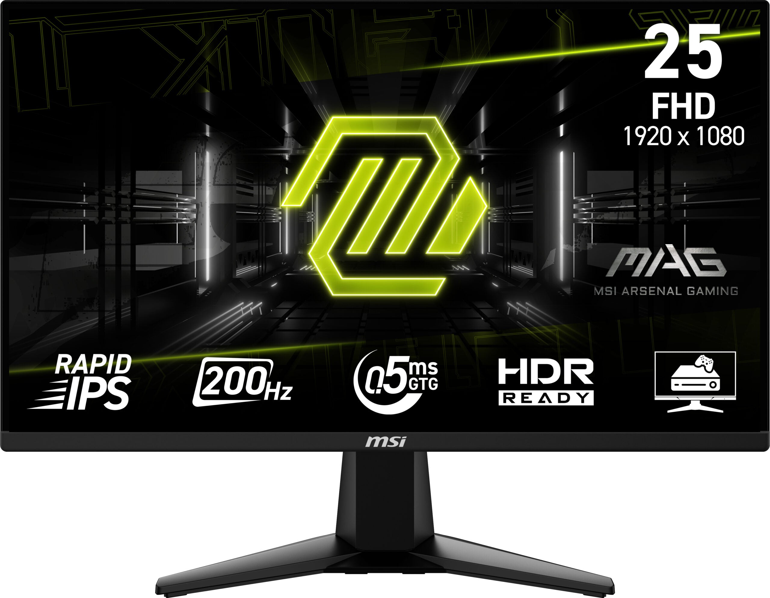 Monitor MSI MAG 255F E20, IPS, 24.5 inch, Full HD, 1920 x 1080, HDMI, DisplayPort, 200 Hz, 0.5 ms, Negru 9S6-3BC21M-043 "MAG 255F E20"