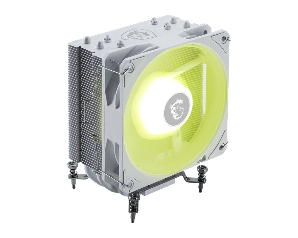 MSI MAG COREFROZR AA13 WHITE Global ARGB Gen2 Fan W/GREASE/HEAT PIPE-4 "MAG COREFROZR AA13 WHITE"