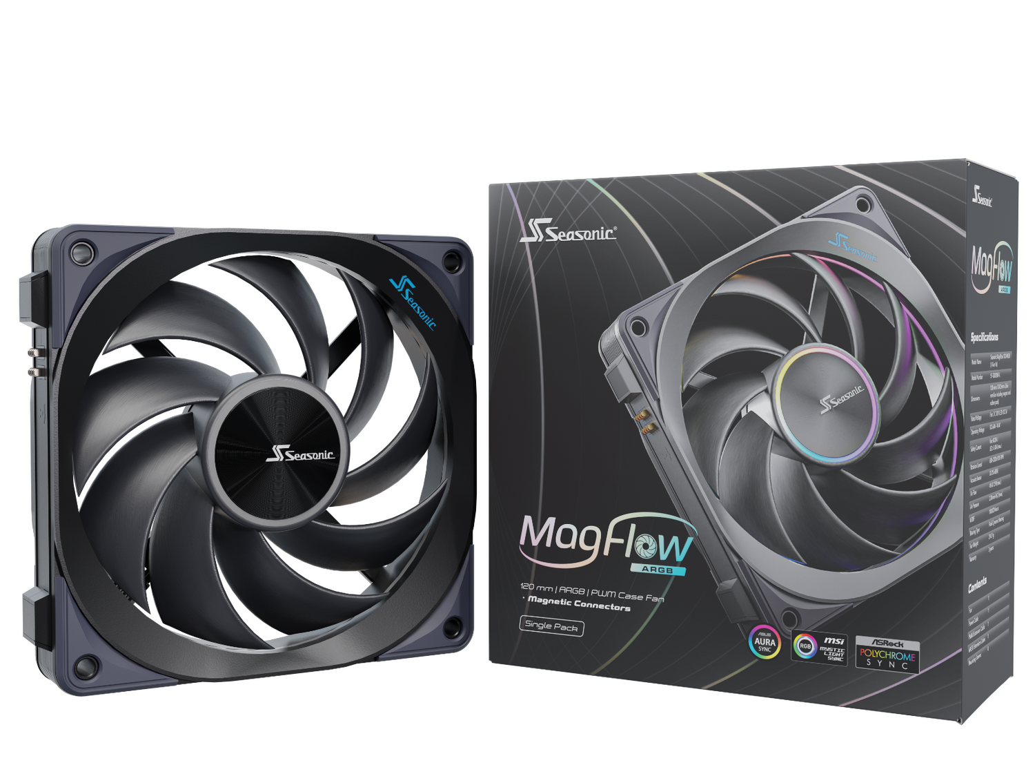 Ventilator Seasonic MagFlow 120 ARGB "MAGFLOW-1 ARGB"