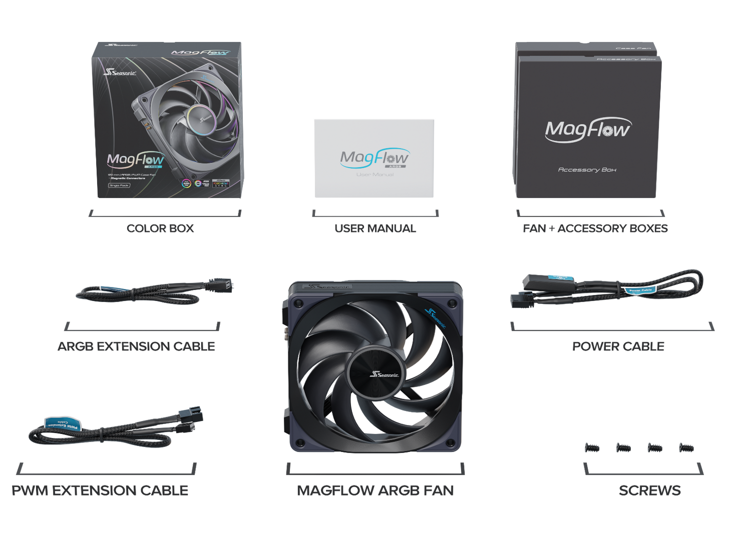 Ventilator Seasonic MagFlow 120 ARGB "MAGFLOW-1 ARGB"