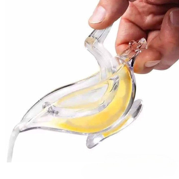 Storcator de Citrice Manual, Rezistente, Usor de Folosit si Depozitat, Durabil, Calitativ, 12x5cm, Model Pasare, Transparent