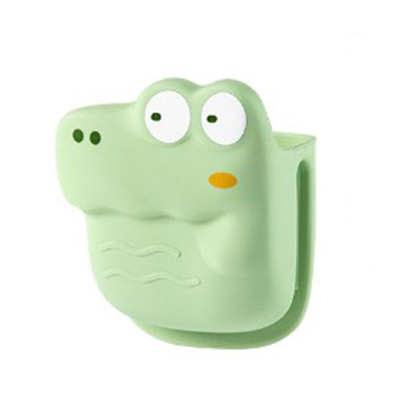 Manusa din Silicon pentru Cuptor, Anti-Alunecare, pentru Capace, Oale, Tigai, de Uz Casnic, Rezistent la Temperaturi Inalte, Model Animat, 10x12 cm, Verde