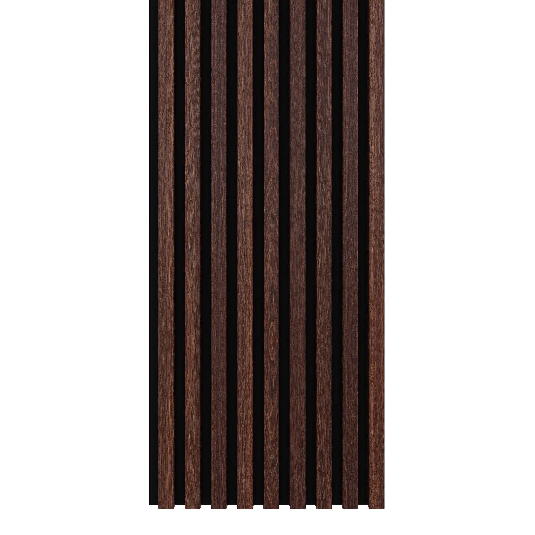 Riflaj MDF decorativ LDA PREMIUM de tip Panou Acustic, Stejar Maro inchis, 260x40 cm