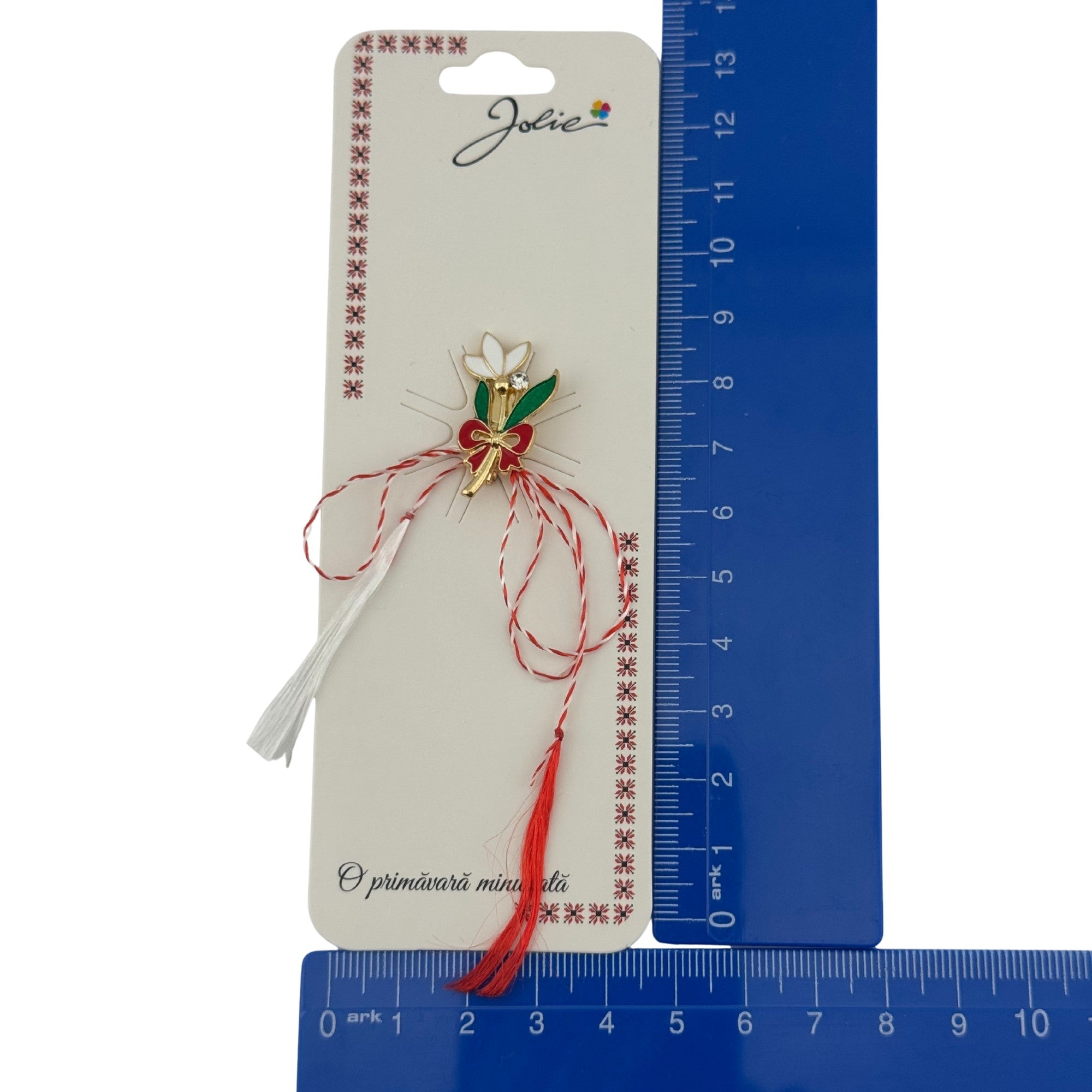 Martisor Brosa Primavara, Material Metal, Ambalaj Carton si Opp, Dimensiune Brosa aproximativ 2 - 3 cm, Model Ghiocel