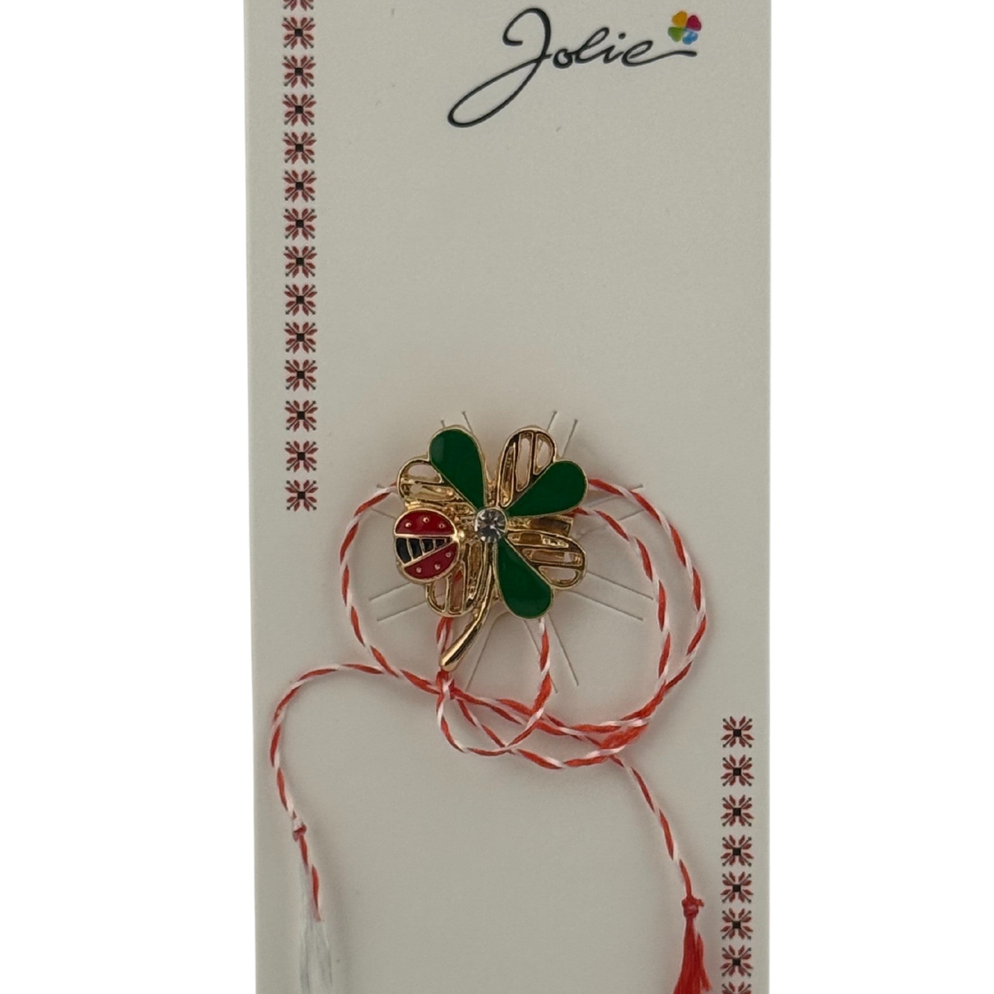 Martisor Brosa Primavara, Material Metal, Ambalaj Carton si Opp, Dimensiune Brosa aproximativ 2 - 3 cm, Model Trifoi