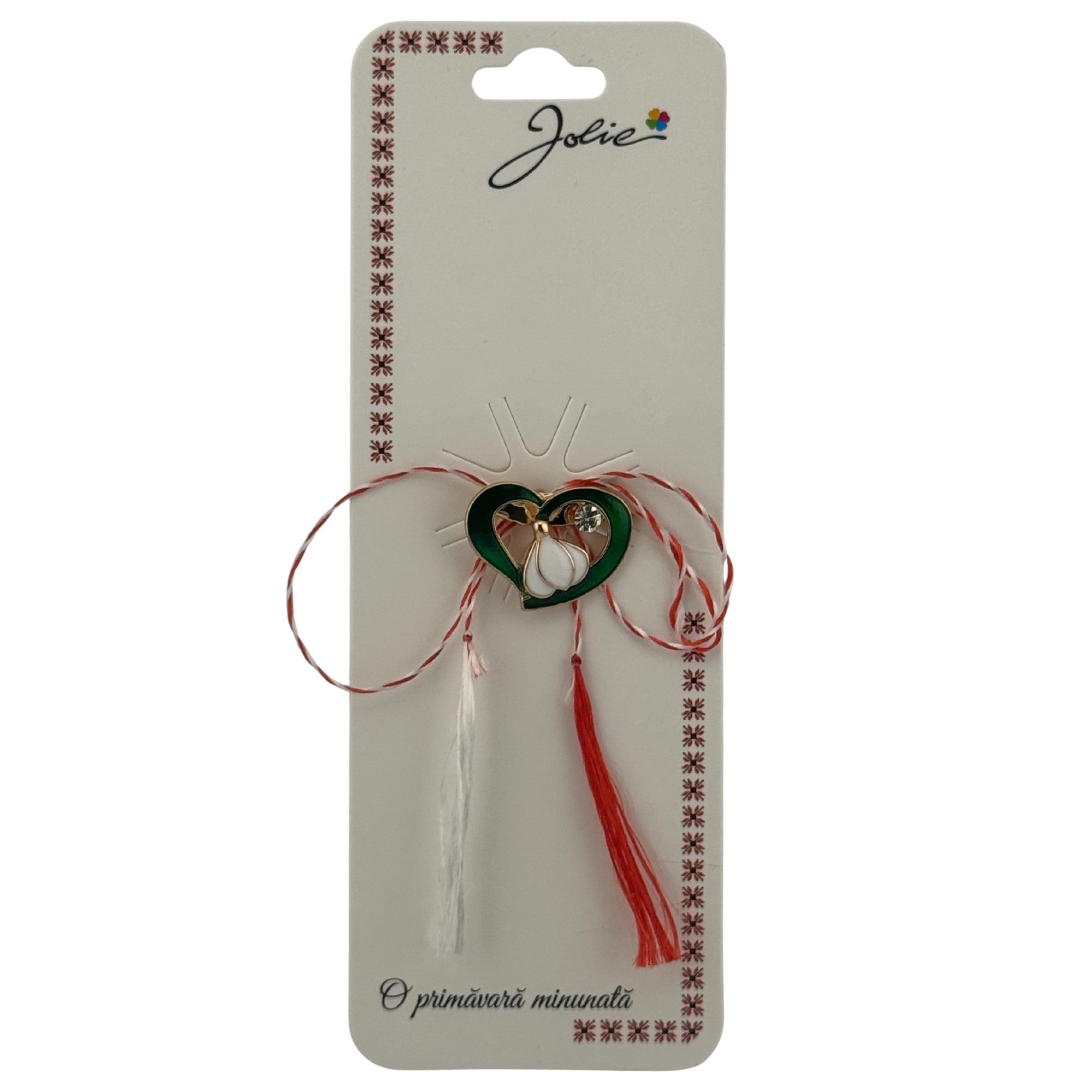 Martisor Brosa Primavara, Material Metal, Ambalaj Carton si Opp, Dimensiune Brosa aproximativ 2 - 3 cm, Model Traditional Ghiocel