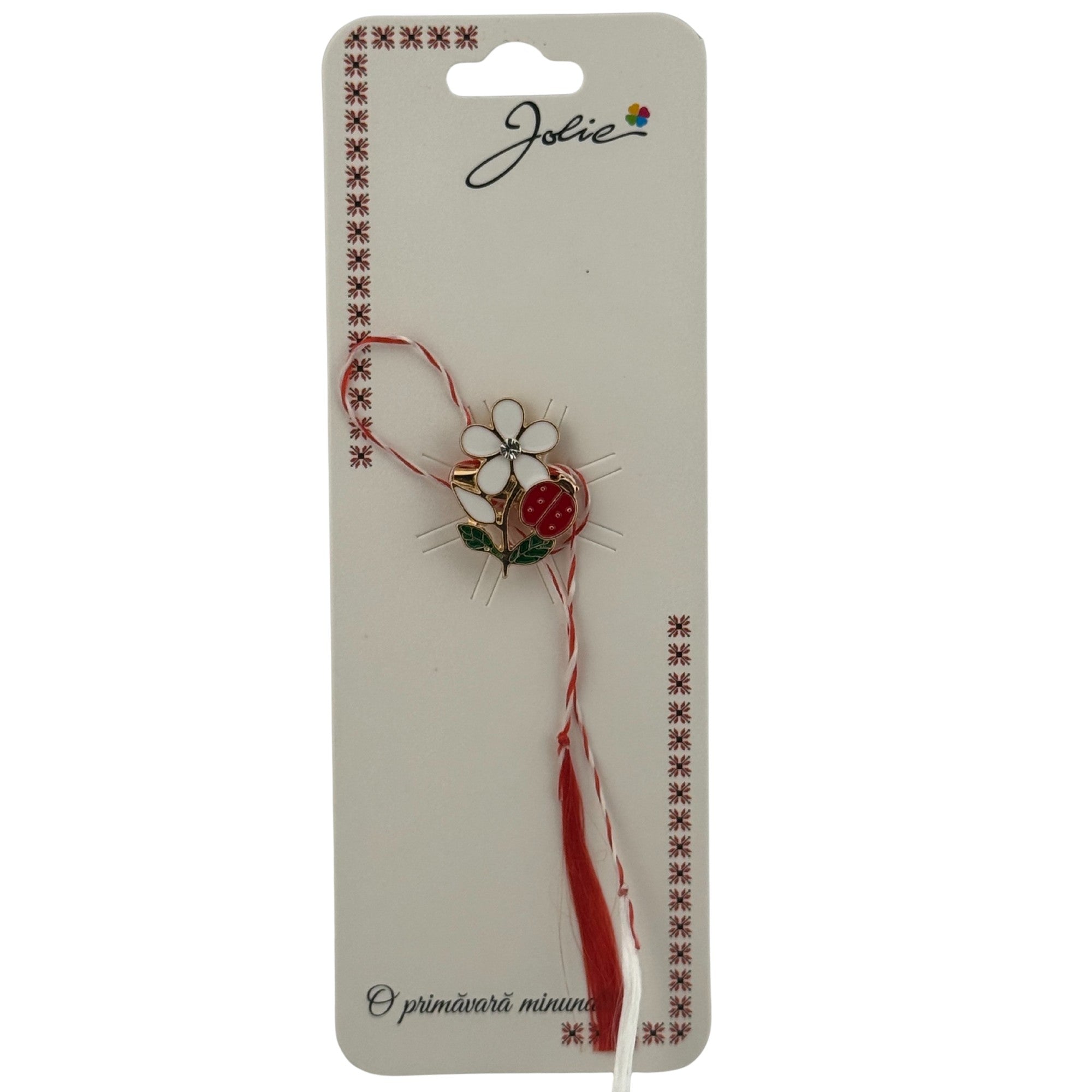 Martisor Brosa Primavara, Material Metal, Ambalaj Carton si Opp, Dimensiune Brosa aproximativ 2 - 3 cm, Model Floare