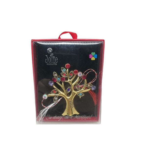 Martisor Brosa VINTAGE V10 Pomul Vietii 8cm x 10cm