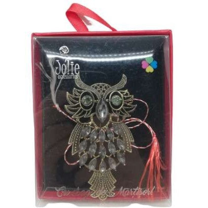 Martisor Brosa VINTAGE V8 Bufnita 8cm x 10cm