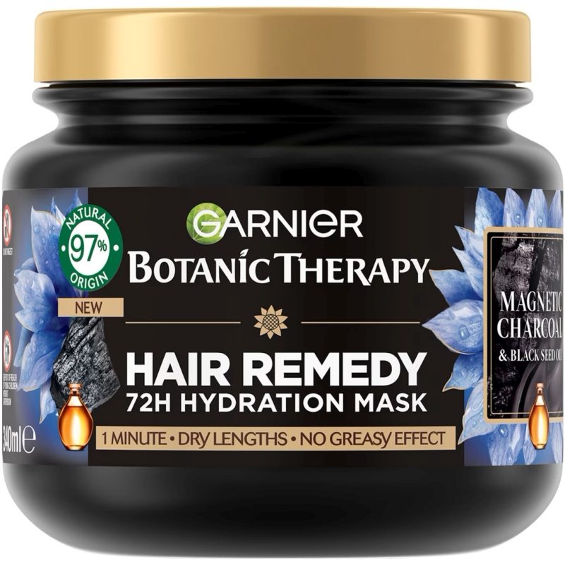 Masca pentru Par, Botanic Therapy, 340 ml Magnetic Charcoal Black Seed Oil