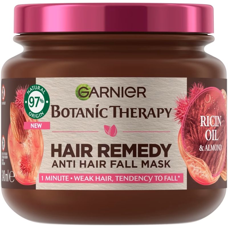 Masca pentru Par, Botanic Therapy, 340 ml Ricin Oil Almond