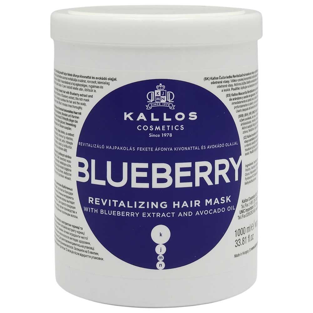 Masca pentru Par, Kallos, 1000 ml Blueberry