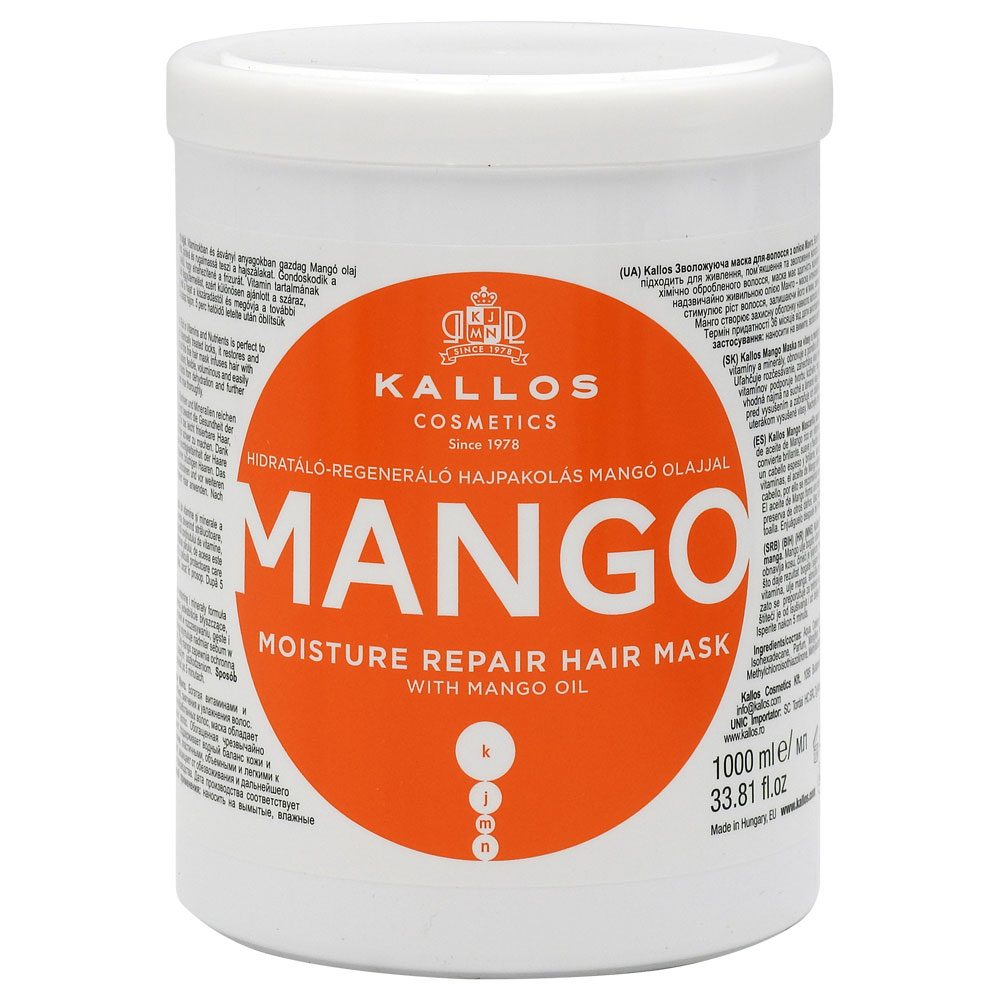 Masca pentru Par, Kallos, 1000 ml Mango