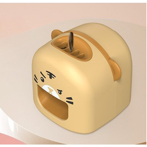 Mașină de Decojit Semințe, Mini Deschizător, Model Tigru, Incarcare USB, 9.7x10x8.6 cm, Portocaliu