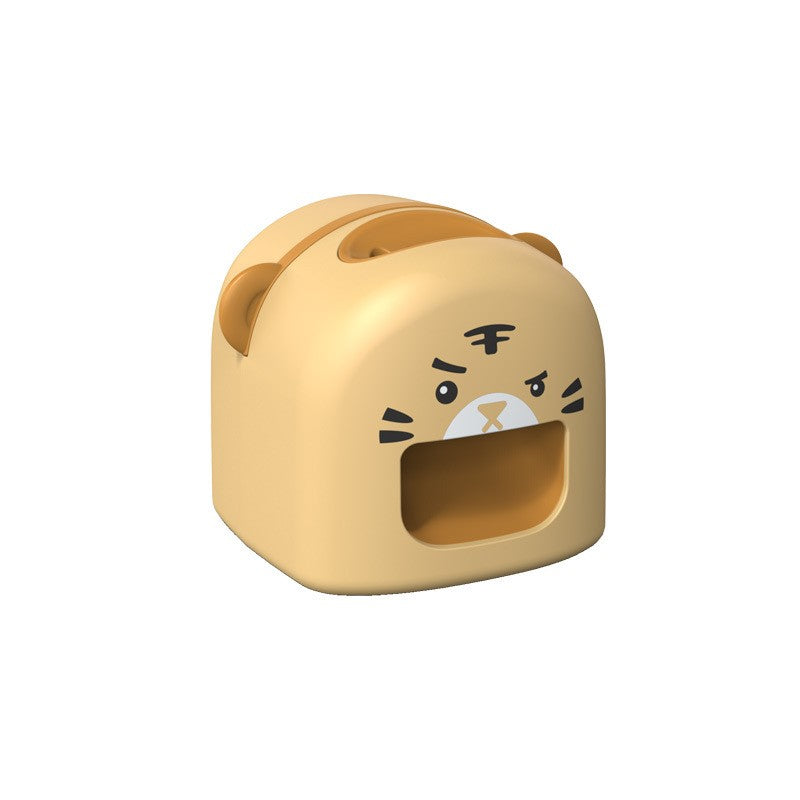 Mașină de Decojit Semințe, Mini Deschizător, Model Tigru, Incarcare USB, 9.7x10x8.6 cm, Portocaliu