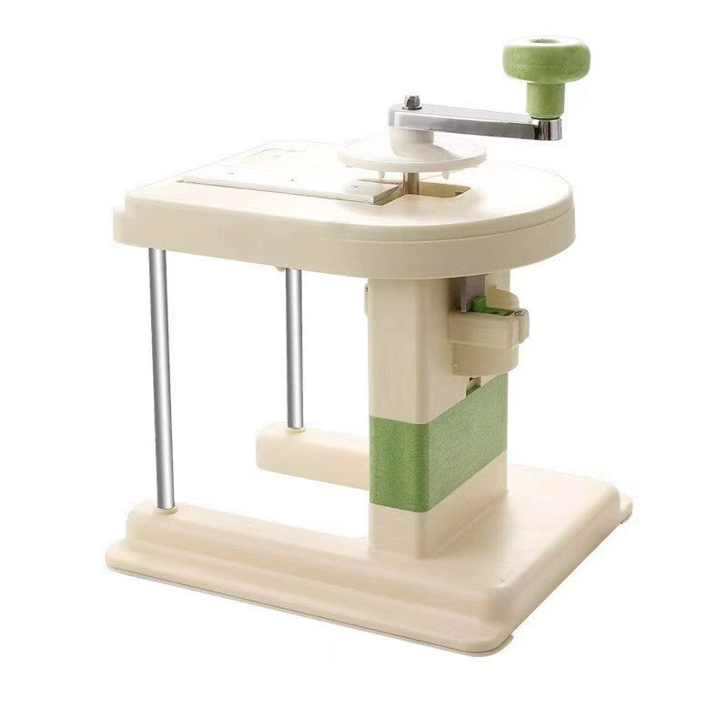 Masina Manuala pentru Maruntit Varza, cu Maner Rotativ, Lame din Inox, Corp din Plastic, pentru Legume si Fructe, 20 x 20 x 15 cm, Alb