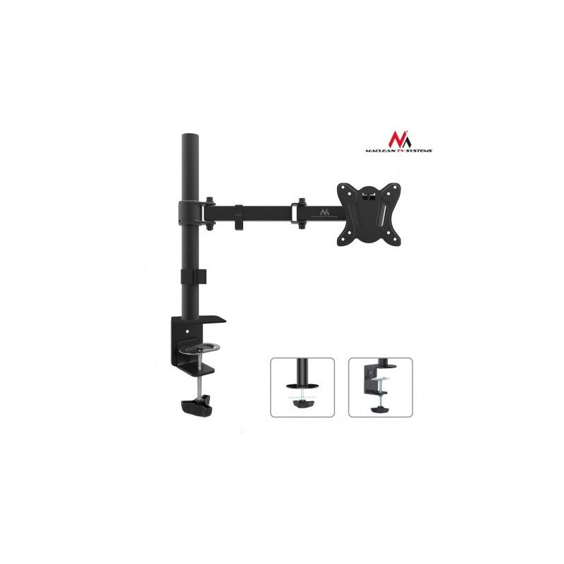Maclean Suport de birou pentru monitor, brat reglabil, 13 - 27 inch, Negru MC-690N 