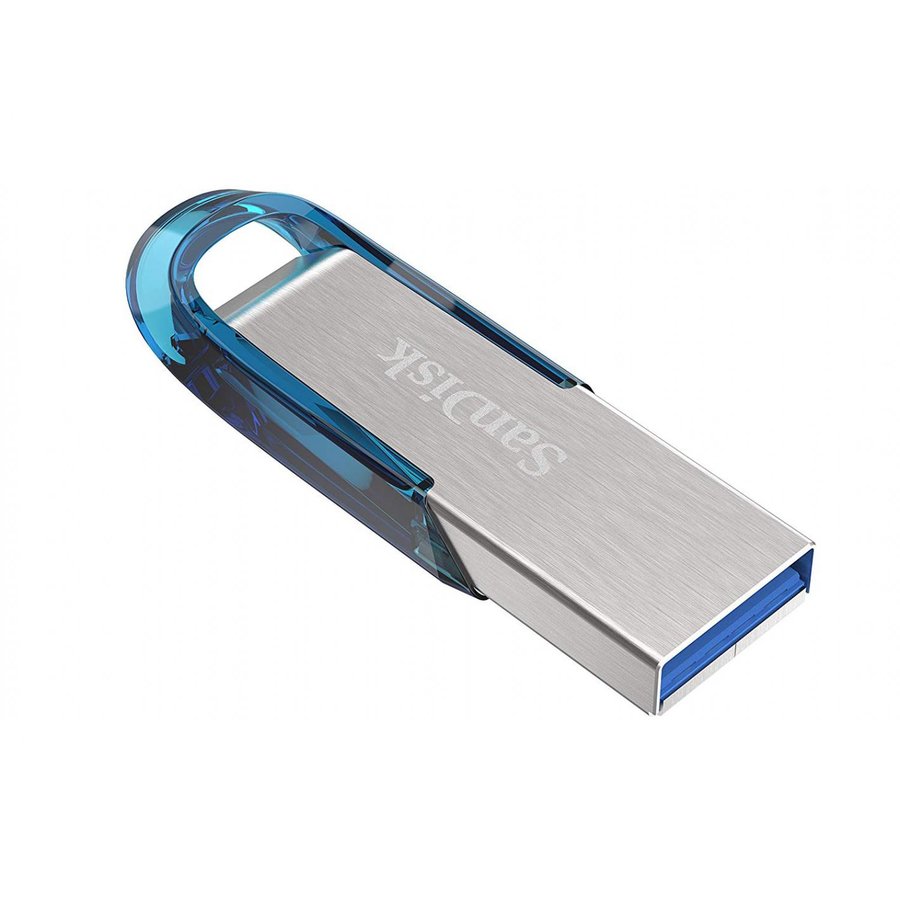 MEMORIE USB 3.0 SANDISK 32 GB, clasica, carcasa metalic, argintiu / albastru, "SDCZ73-032G-G46B"