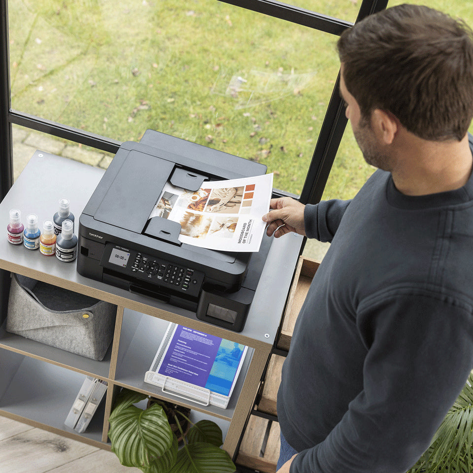 Multifunctional Inkjet CISS Color brother MFC-T930DW, A4, Functii: Impr.|Scan.|Cop.|Fax, Viteza de Printare Monocrom: 17ppm, Viteza de printare color: 16.5ppm, Conectivitate:USB|WIFI|RET, Duplex:Da, ADF:ADF(incl.TV 11lei) "MFCT930DWYJ1"