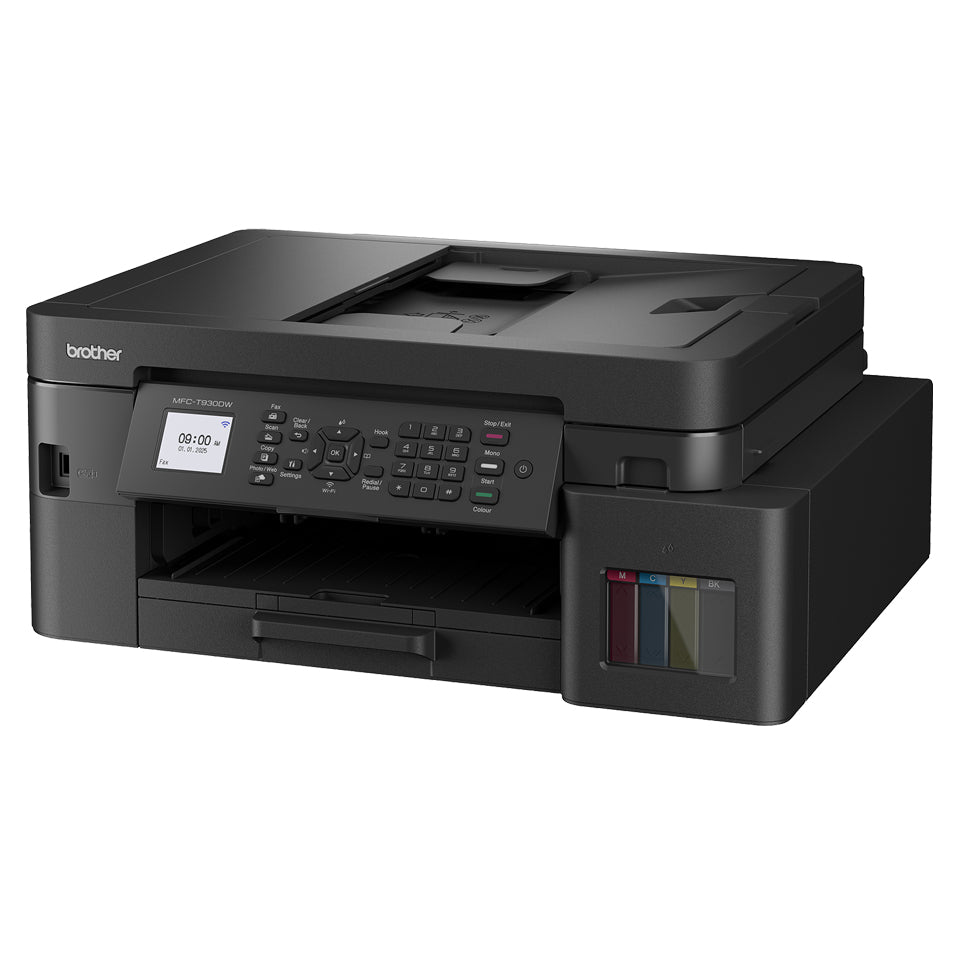 Multifunctional Inkjet CISS Color brother MFC-T930DW, A4, Functii: Impr.|Scan.|Cop.|Fax, Viteza de Printare Monocrom: 17ppm, Viteza de printare color: 16.5ppm, Conectivitate:USB|WIFI|RET, Duplex:Da, ADF:ADF(incl.TV 11lei) "MFCT930DWYJ1"