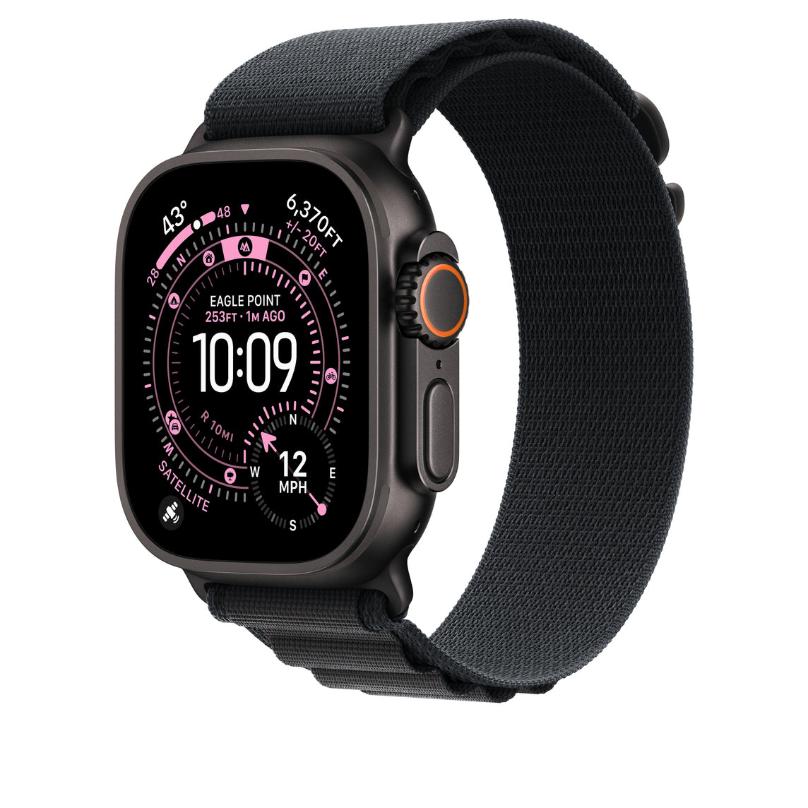 AW BAND 49MM ALPINE BK TITANIUM L "MG9J4ZM/A"